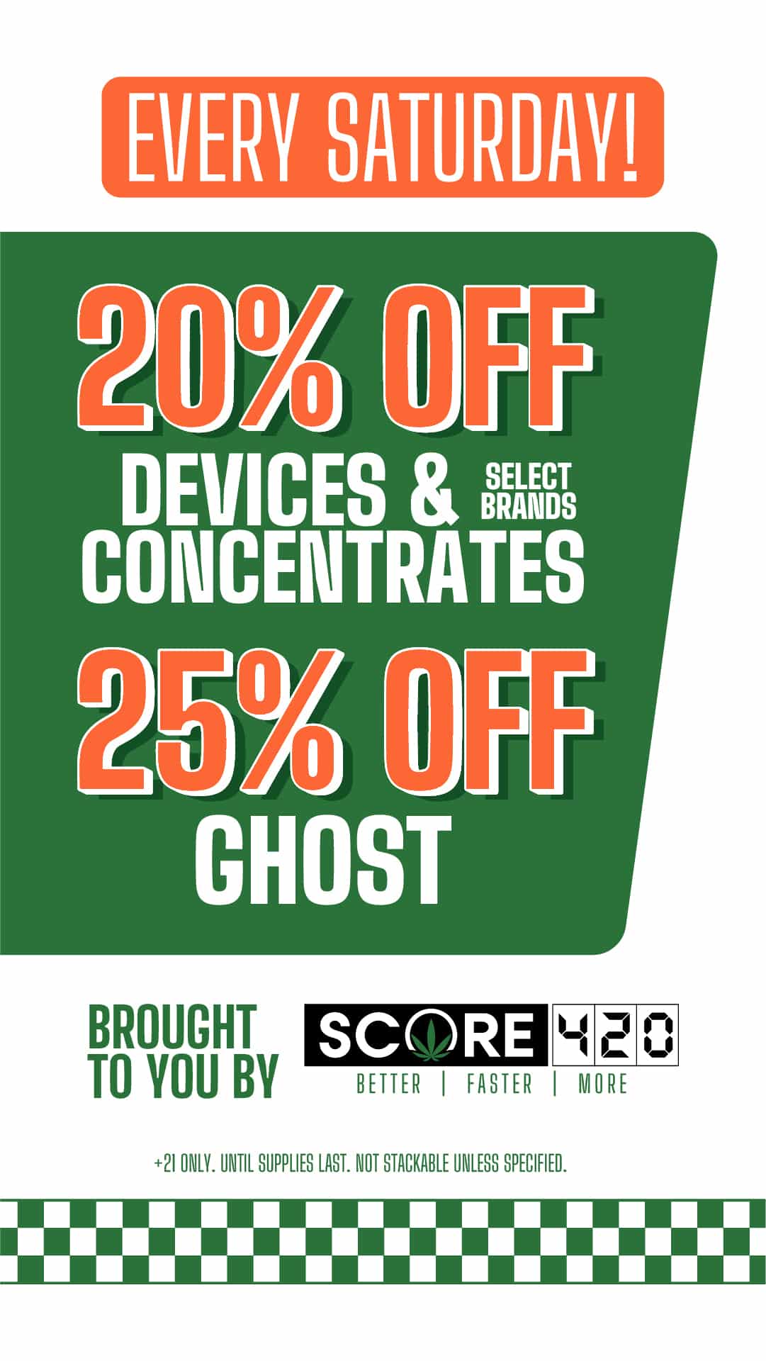 Concentrate Discounts on Saturdays 1 DDV4