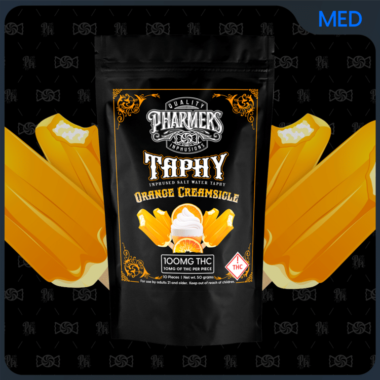 Pharmers Quality Orange Creamsicle (H) 100mg Taphy