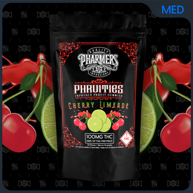 Pharmers Cherry Limeade (H) 100mg Phruities