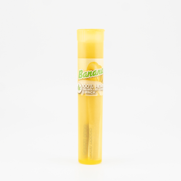 Tasty Puff Banana Flavored Cones 3pk