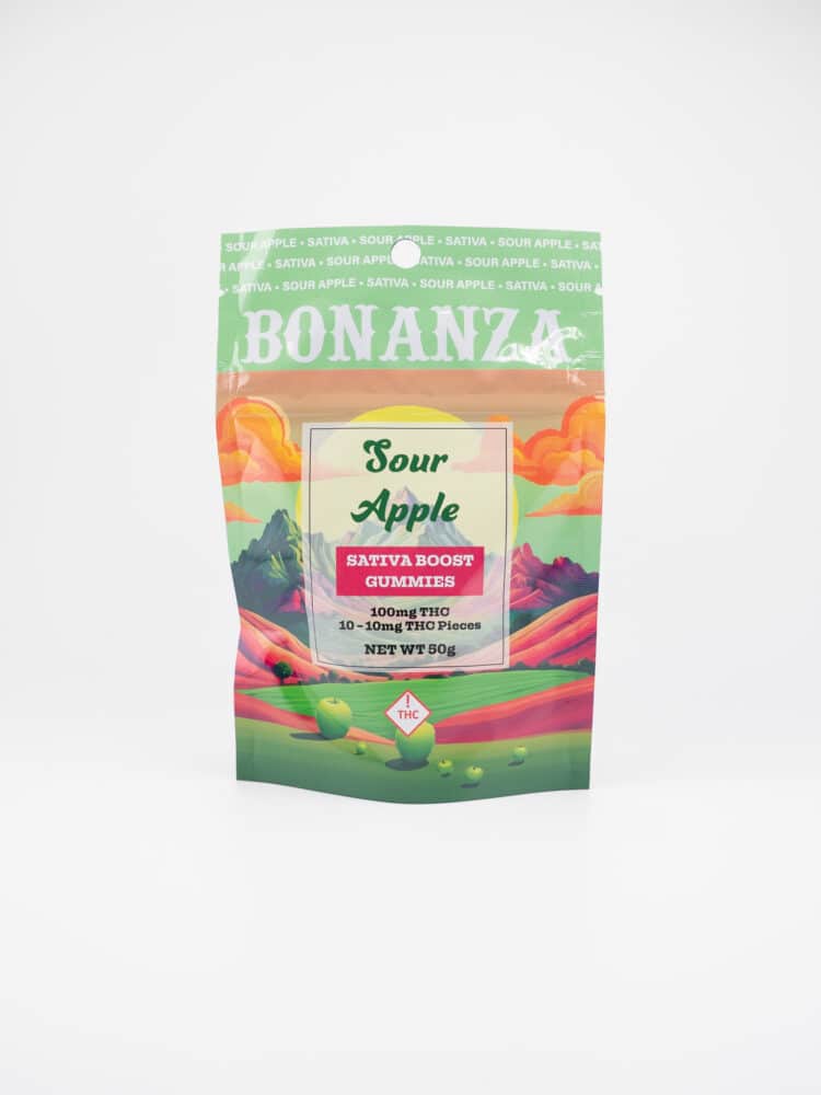 Bonanza Sour Apple (S) Gummies 100mg