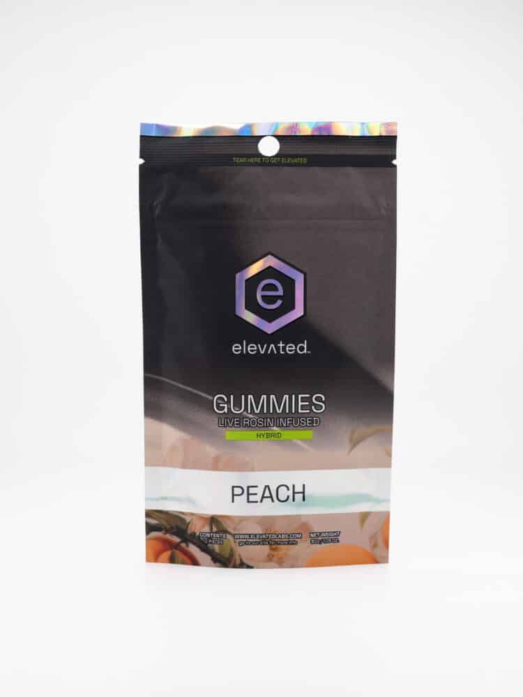 Elevated Peach (H) 100mg Rosin Gummies