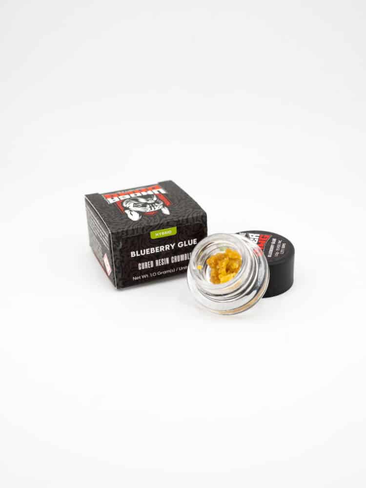 UnderDawg Blueberry Glue (H) 1g Cured Resin Crumble