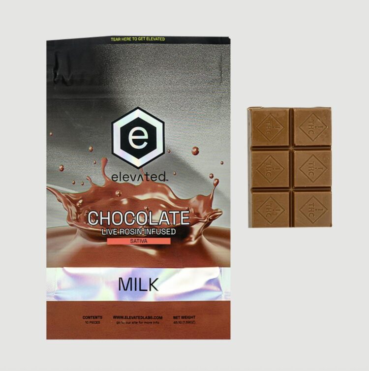 Elevated Dark (I) 100mg Rosin Chocolate