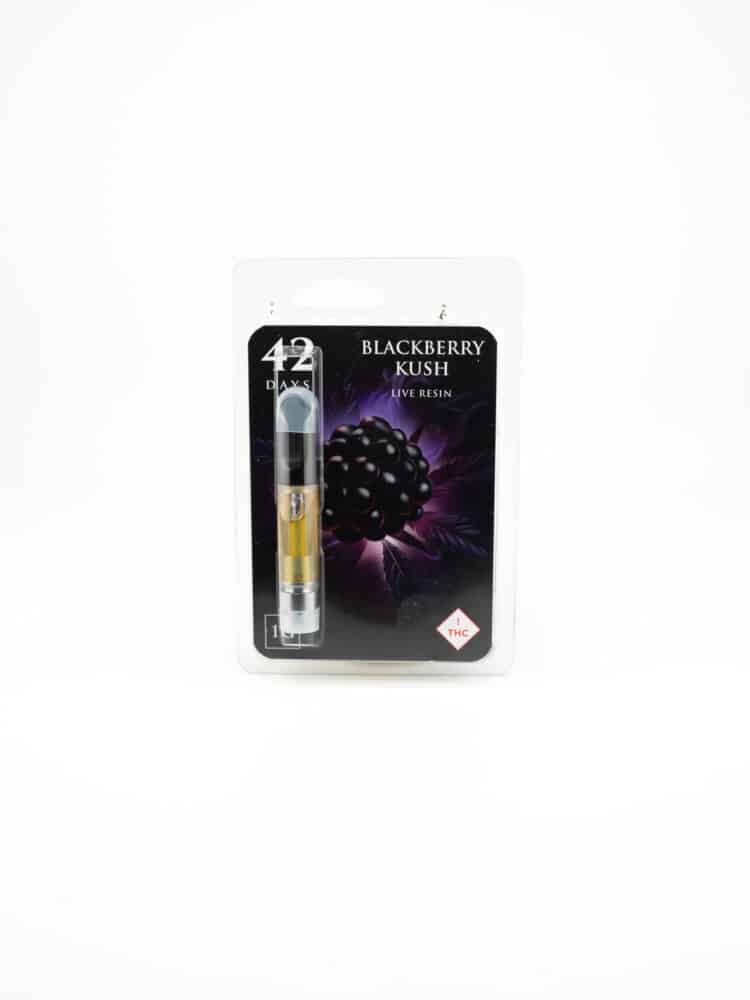 42 Days Blackberry Kush (I) 1g Live Resin Cart