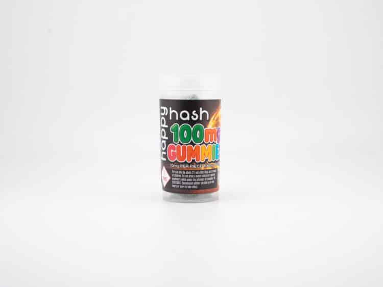 Happy Hash Blue Raspberry (H) 100mg Gummies