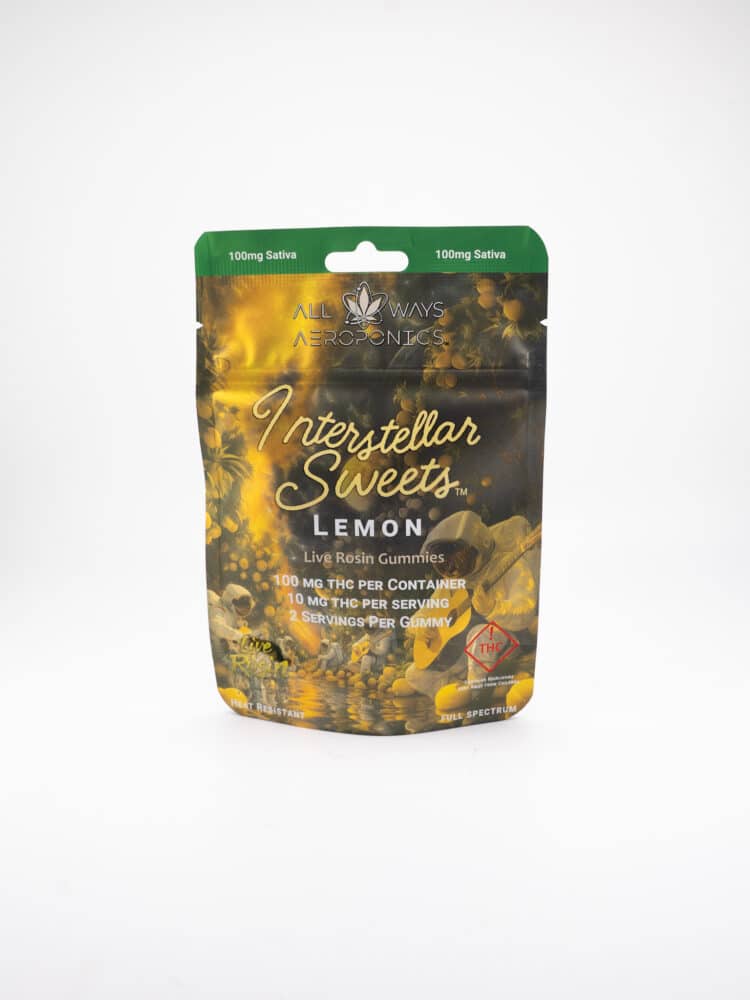 Interstellar Live Rosin Gummies Lemon (S) 100mg