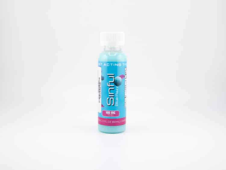 Sinful Blue Razz (H) 100mg Shooter
