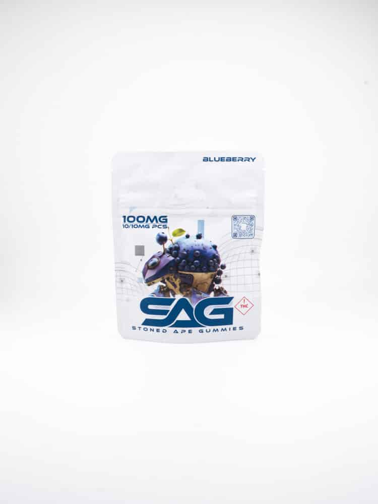 Stoned Ape Blueberry (H) 100mg Gummies