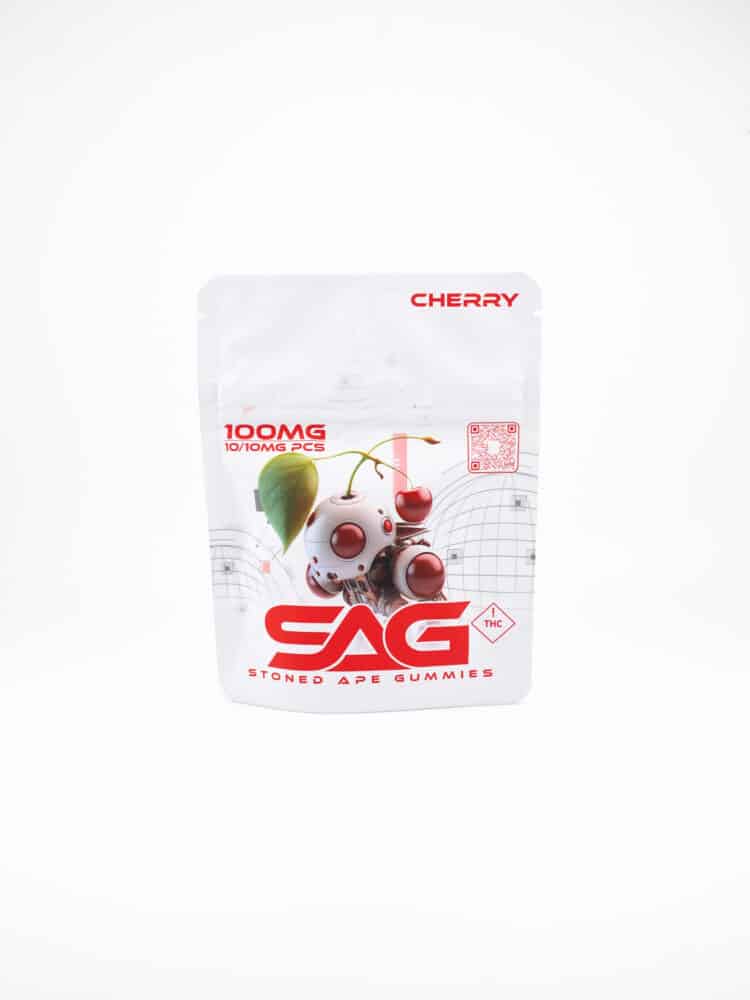Stoned Ape Cherry (H) 100mg Gummies