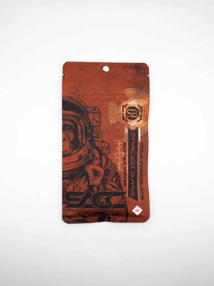 Stoned Ape Milk Chocolate Butter Toffee (H) 100mg Chocolate Bar