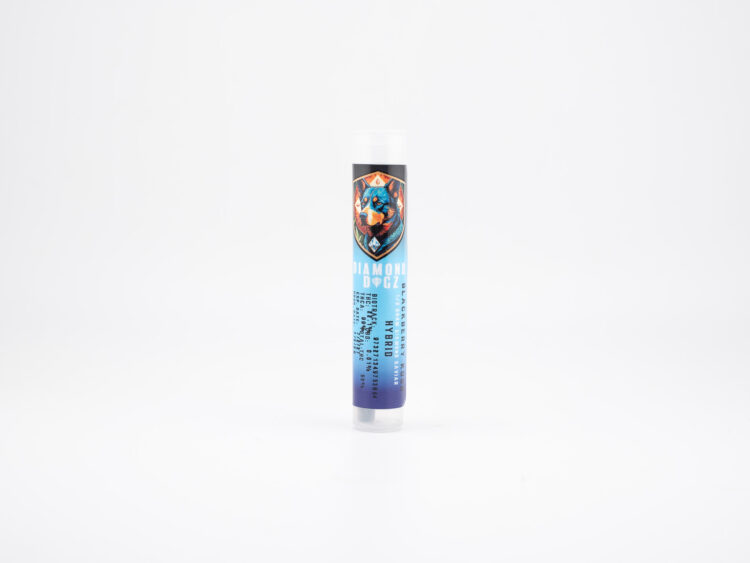 Diamond Dogz Blackberry Kush (H) 0.5g Kaviar Infused Preroll