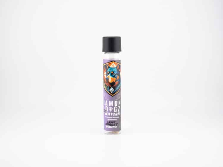 Diamond Dogz Lime Sorbet (I) 1g Kaviar Infused Preroll