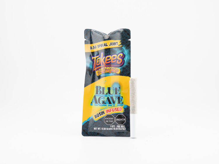 Head Space Tokees Blue Agave (I) 0.5g Rosin Infused Spiral Joint