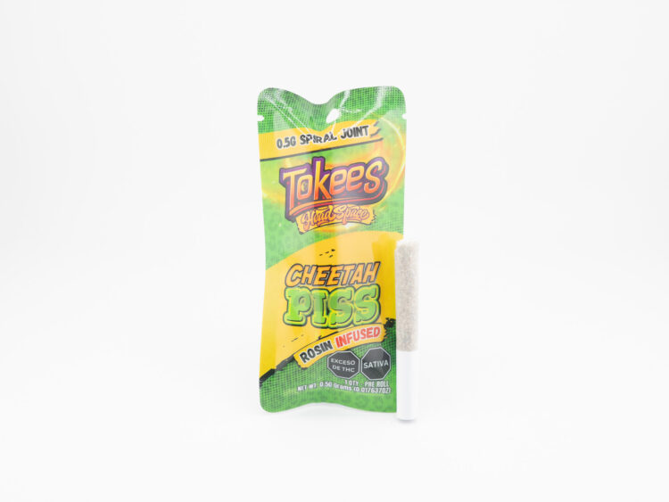 Head Space Tokees Cheetah Piss (S) 0.5g Rosin Infused Spiral Joint